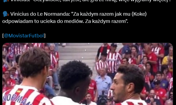 ''ROZMOWA'' Viniciusa z Koke podczas Derbów Madrytu xD
